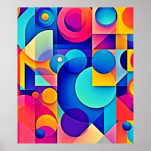 Vibrant Shape Play Poster