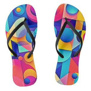 Vibrant Shape Play Thongs