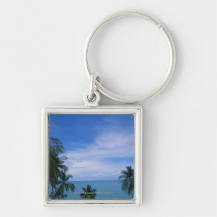 Vibrant shoreline key ring