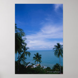 Vibrant shoreline poster