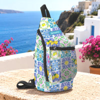Vibrant Sicilian Citrus Mediterranean Azulejo
