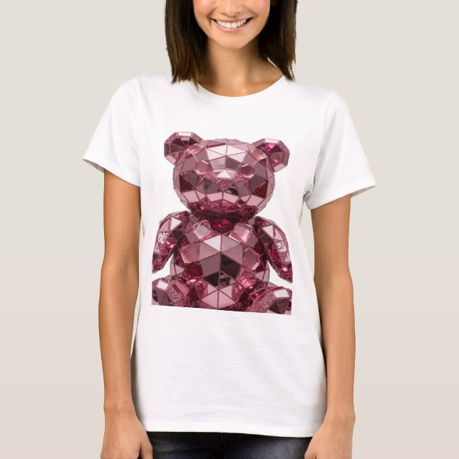 Vibrant Silver ABSTRACT ART Design T-Shirt (Front)