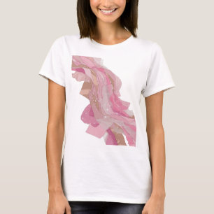 Vibrant Silver ABSTRACT ART Modern Design T-Shirt