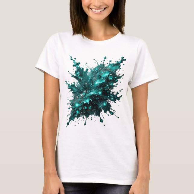 Vibrant Silver UNDEFEATED Statement Tee (Front)