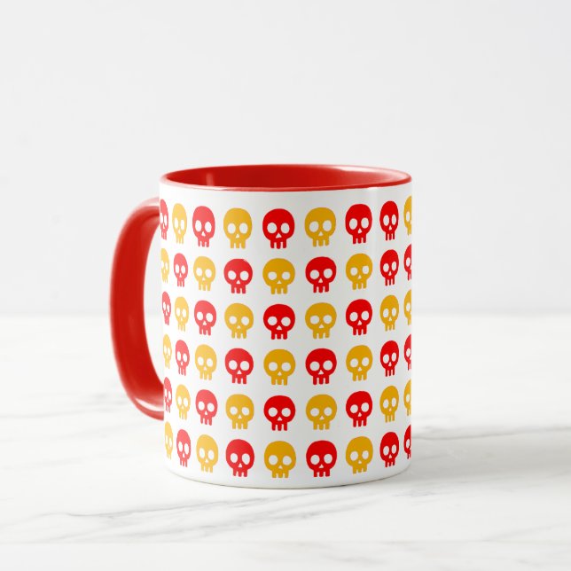Vibrant Skull Pop Mug (Front Left)