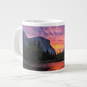 Vibrant Sky Yosemite Valley Large Coffee Mug