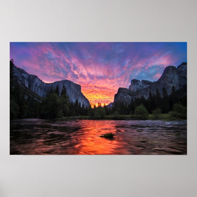 Vibrant Sky | Yosemite Valley Poster (Front)