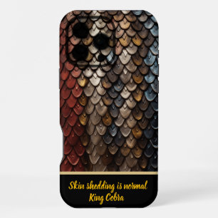 Vibrant snakeskin patterns in nature iPhone 16 pro max case