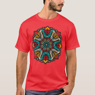 Vibrant Snowflake Mandala  T-Shirt