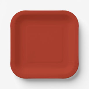 Vibrant Solid Red Paper Plates for Any Event