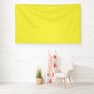 Vibrant Solid Yellow Background Banner