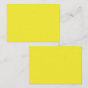 Vibrant Solid Yellow Background  Card