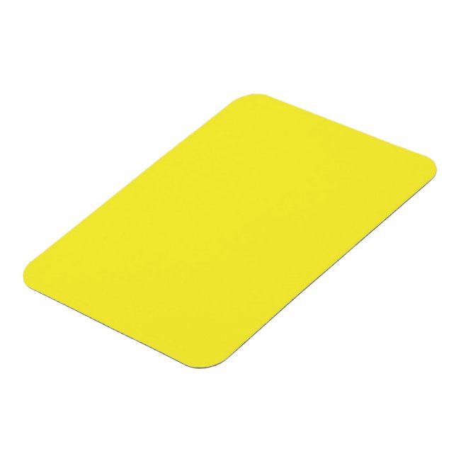 Vibrant Solid Yellow Background  Magnet (Left Side)