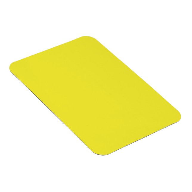 Vibrant Solid Yellow Background  Magnet (Right Side)