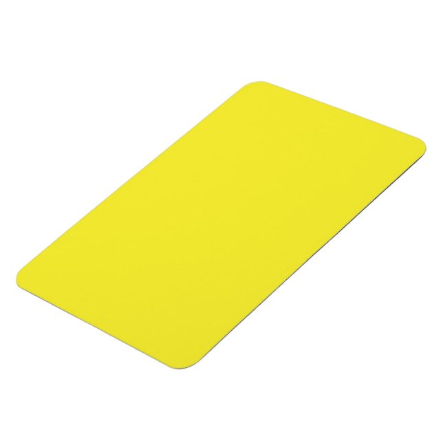 Vibrant Solid Yellow Background  Magnet (Left Side)