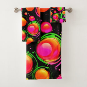 Vibrant Sphere Ballet Bath Towel Set