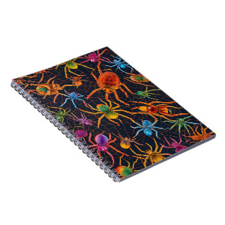 Vibrant Spider Web Notebook – Colourful Design