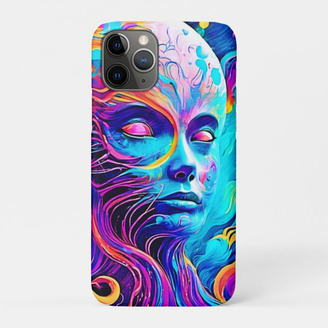 Vibrant Spirit Face Design Case-Mate iPhone Case (Back)