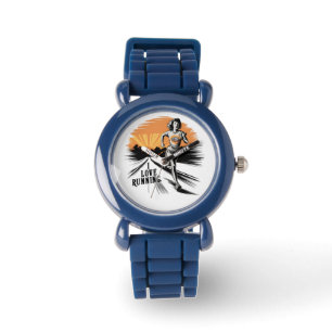 Vibrant Splatter I Love Running  Watch