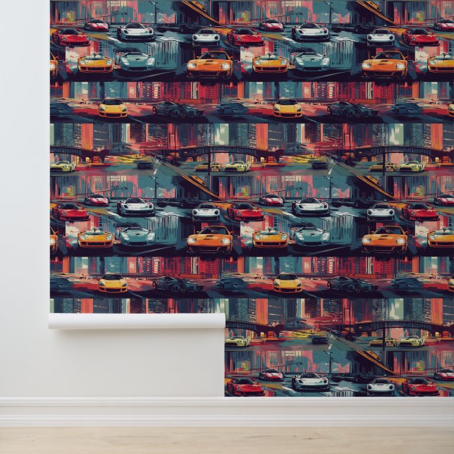 Vibrant sports car wallpaper for automotive fans (Application)