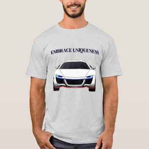Vibrant Sports Car with Neon Glow T-Shirt