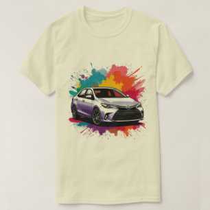 Vibrant Sports Car with Splash of Colors T-Shirt