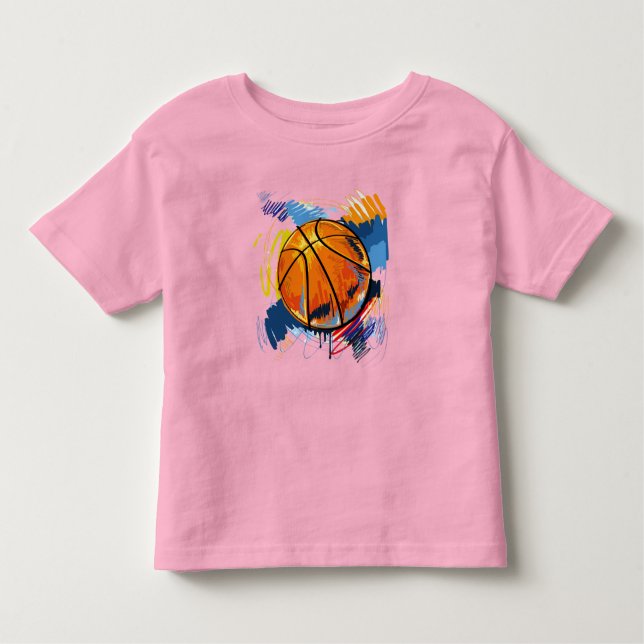 Vibrant Sports Design for Athletes & Fans Toddler T-Shirt (Front)