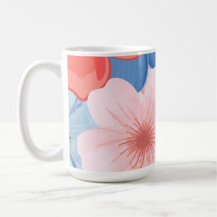 Vibrant Spring Botanical Floral Soup Mug