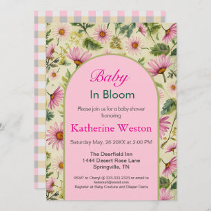 Vibrant Spring Floral Baby Shower Invitation