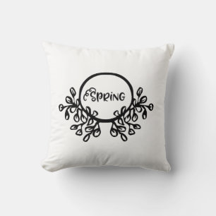 Vibrant Spring Floral Pattern Colourful Nature B Cushion