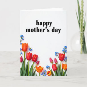 Vibrant Spring Mothers Day Card