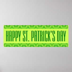 Vibrant St. Patrick's Day Banner Poster