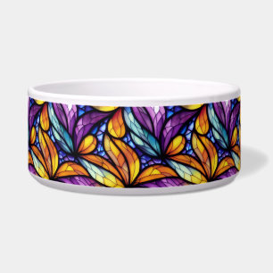 Vibrant Stained Glass Floral: Colourful Design