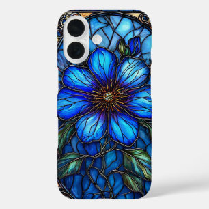 Vibrant stained glass flower iPhone 16 case
