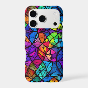 Vibrant Stained Glass Rainbow Pattern