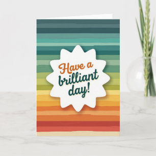 Vibrant Starburst Birthday Card
