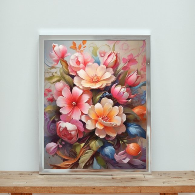   Vibrant Still Life Floral Bouquet Photo Print (Creator Uploaded)