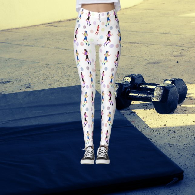 "Vibrant Stride women Girls Leggings" Leggings (Creator Uploaded)