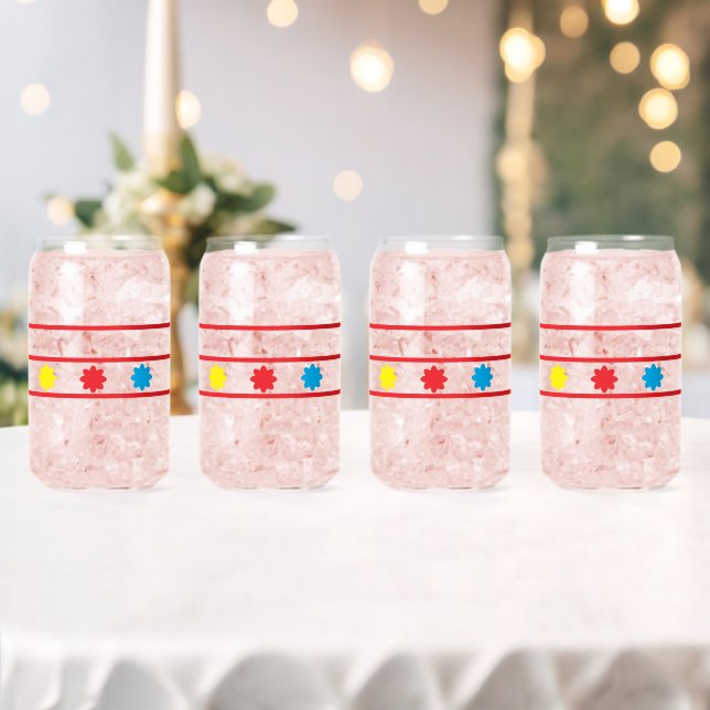 Vibrant Strip Bloom Can Glass  (Insitu (Wedding))