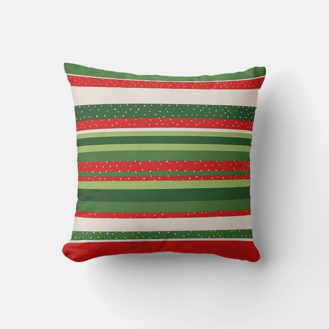 Vibrant Striped Pattern Background Cushion (Front)
