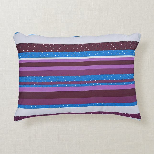 Vibrant Striped Pattern Background Decorative Cushion (Front)