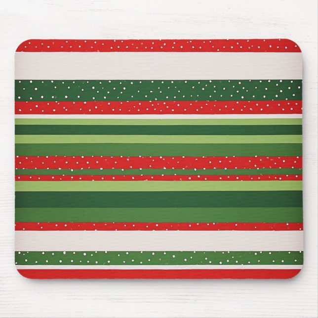 Vibrant Striped Pattern Background Mouse Pad (Front)