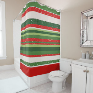 Vibrant Striped Pattern Background Shower Curtain