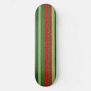Vibrant Striped Pattern Background Skateboard
