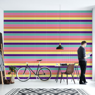 Vibrant Striped Wallpaper