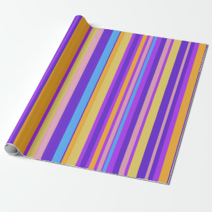 Vibrant Stripes Wrapping Paper