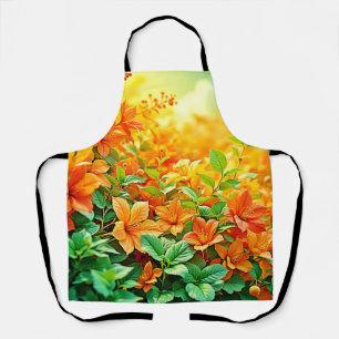 Vibrant Summer Flowers Apron