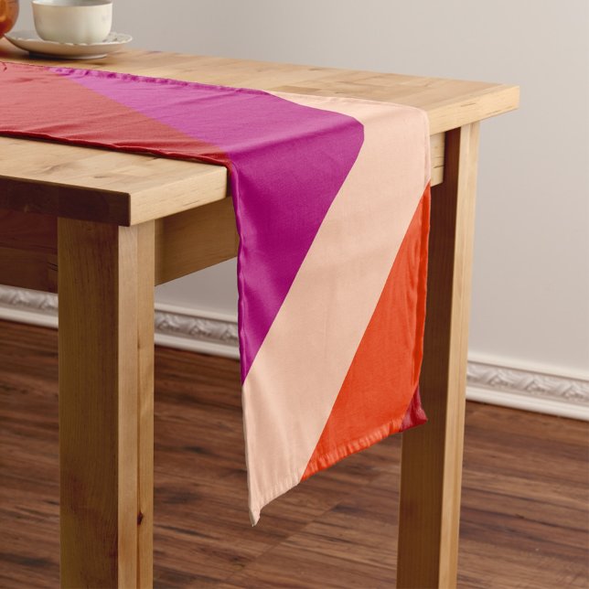 Vibrant summer stripes  short table runner (Creator Uploaded)