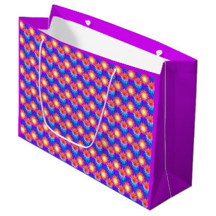 Vibrant Summer Sunshine Pattern Large Gift Bag