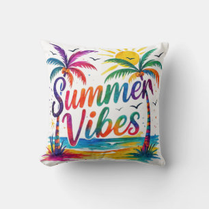 Vibrant Summer Vibes Cushion